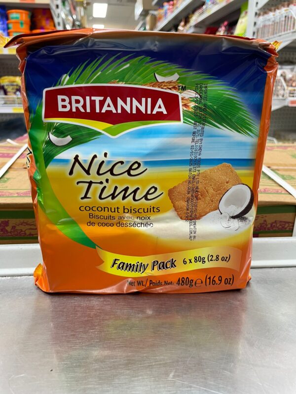 Britannia Nice Time Coconut Biscuits Family Pack 480g